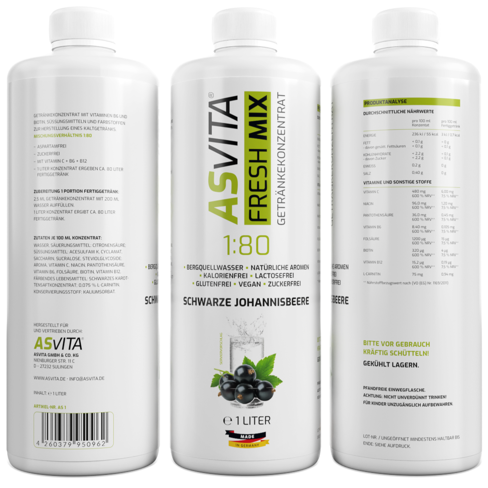 ASVita | Fresh Mix Mineralgetränk - 1000ml