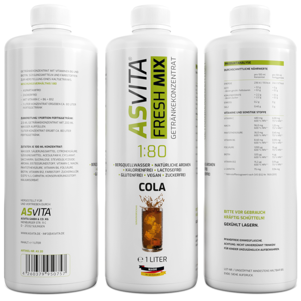 ASVita | Fresh Mix Mineralgetränk - 1000ml