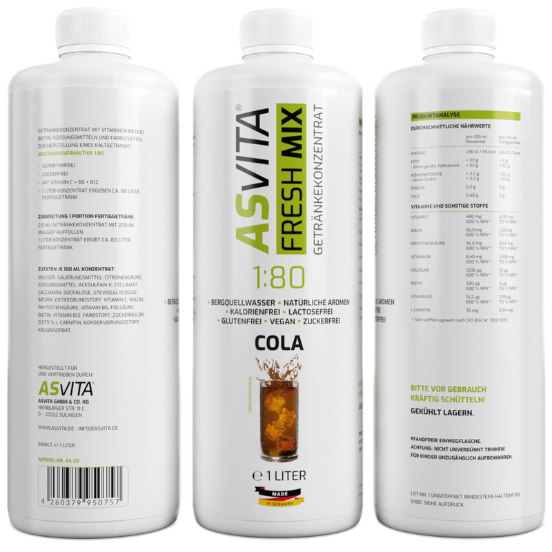 ASVita | Fresh Mix Mineralgetränk - 1000ml