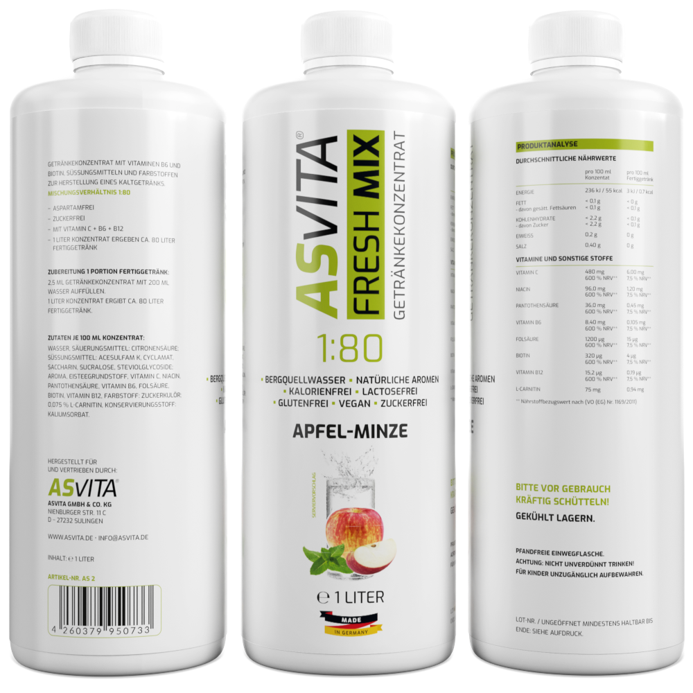 ASVita | Fresh Mix Mineralgetränk - 1000ml