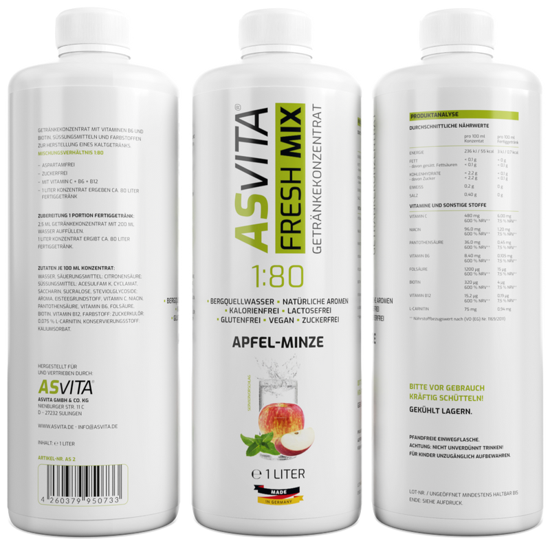 ASVita | Fresh Mix Mineralgetränk - 1000ml