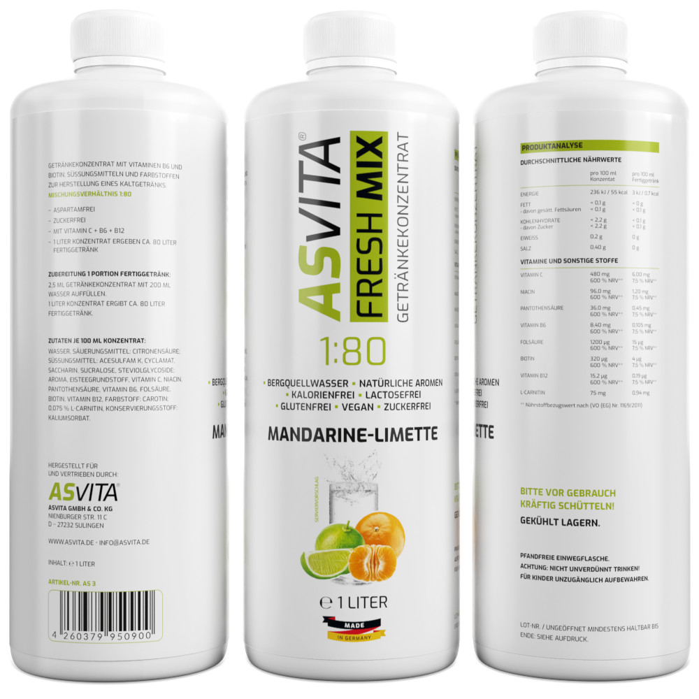 ASVita | Fresh Mix Mineralgetränk - 1000ml