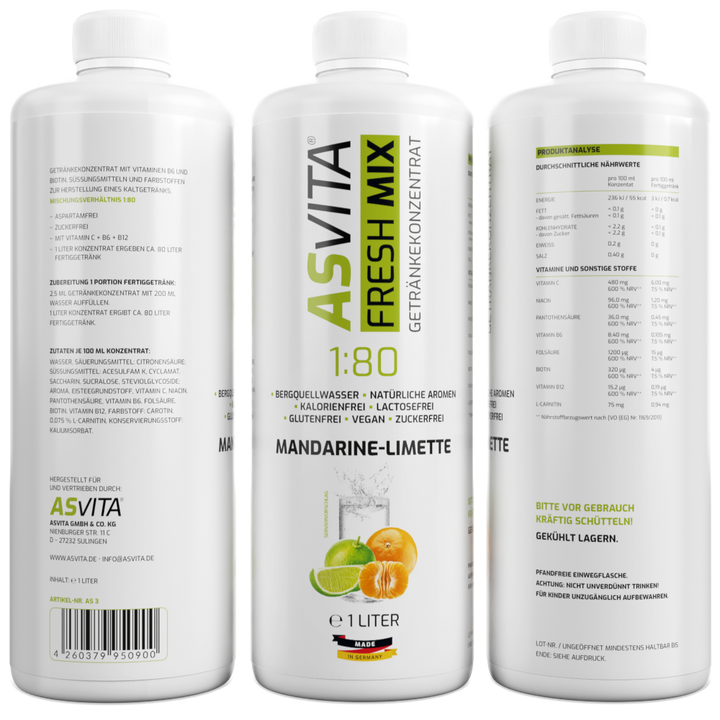 ASVita | Fresh Mix Mineralgetränk - 1000ml