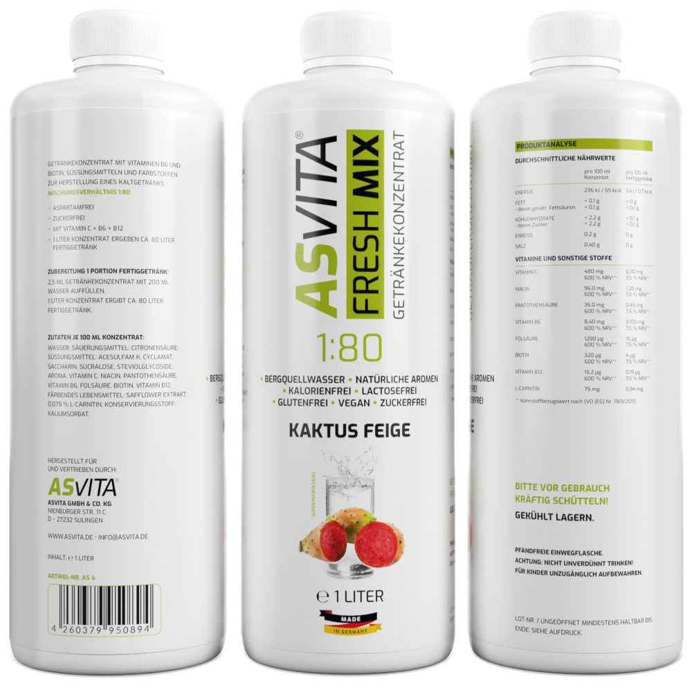 ASVita | Fresh Mix Mineralgetränk - 1000ml