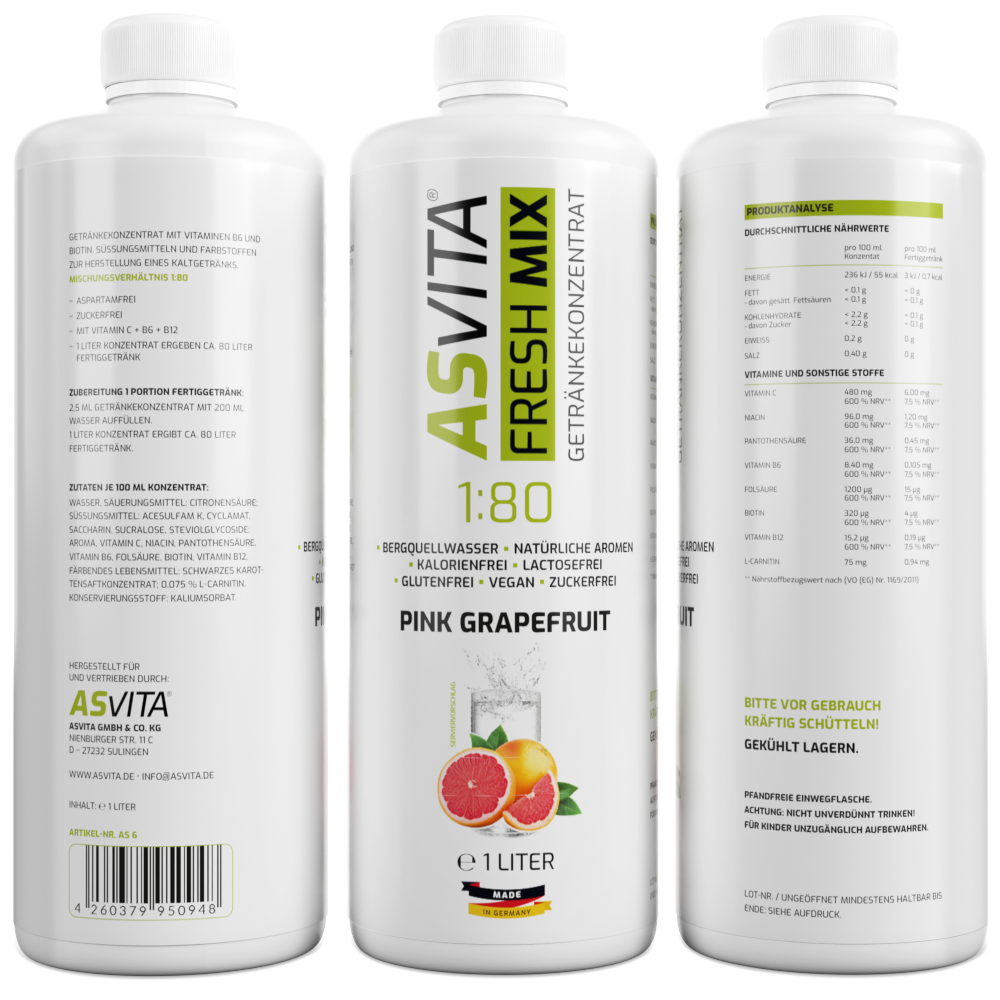 ASVita | Fresh Mix Mineralgetränk - 1000ml