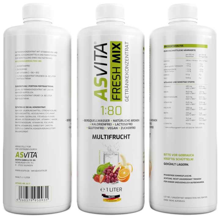 ASVita | Fresh Mix Mineralgetränk - 1000ml