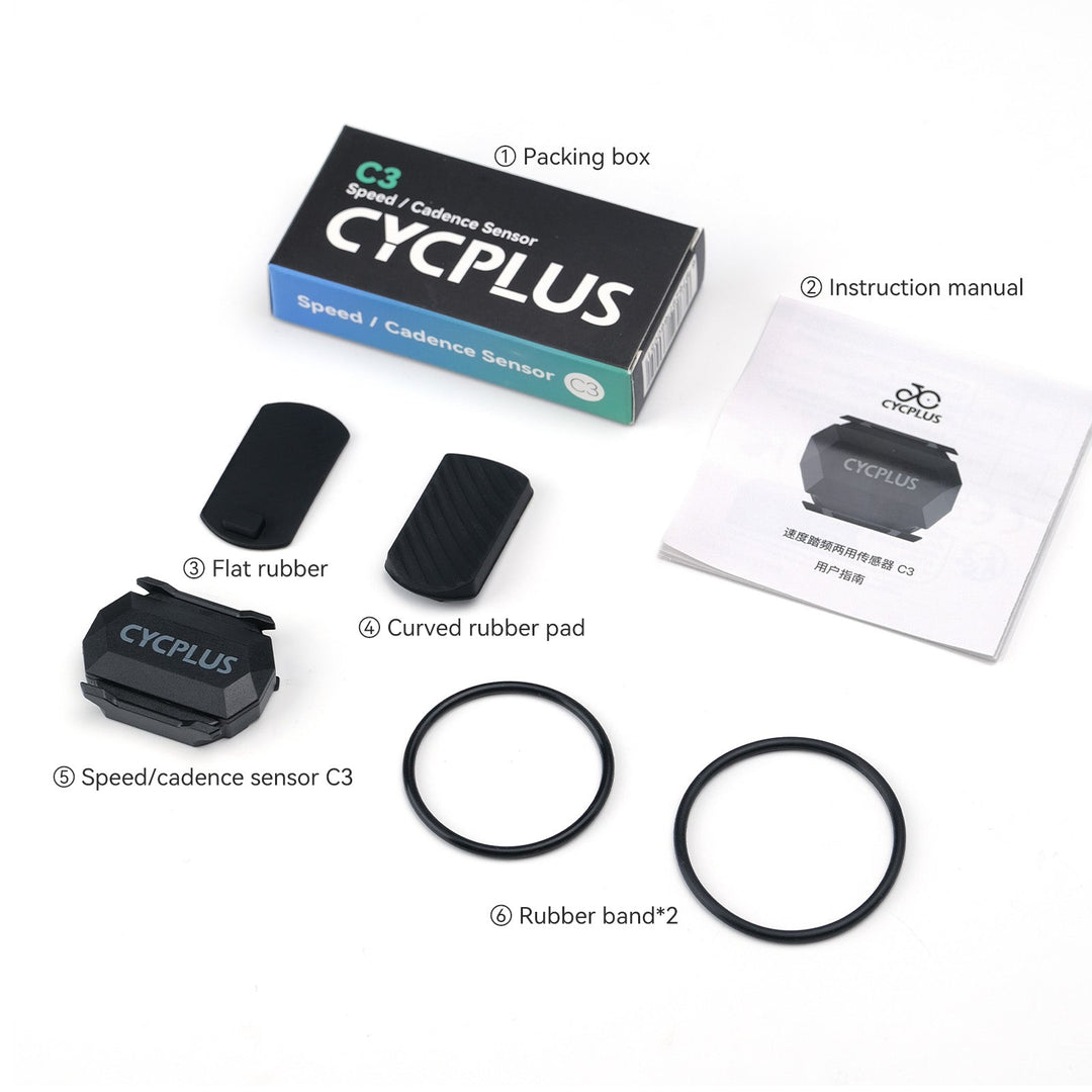 CYCPLUS Geschwindigkeits- & Trittfrequenzsensor (2er Pack) – ANT+ & Bluetooth