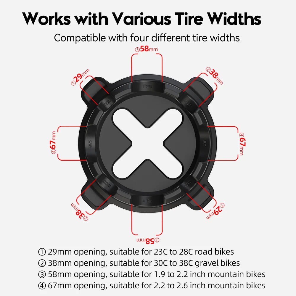 ThinkRider Vorderrad-Ständer für Rollentrainer – Front Wheel Block für 26", 27,5", 29" & 700C