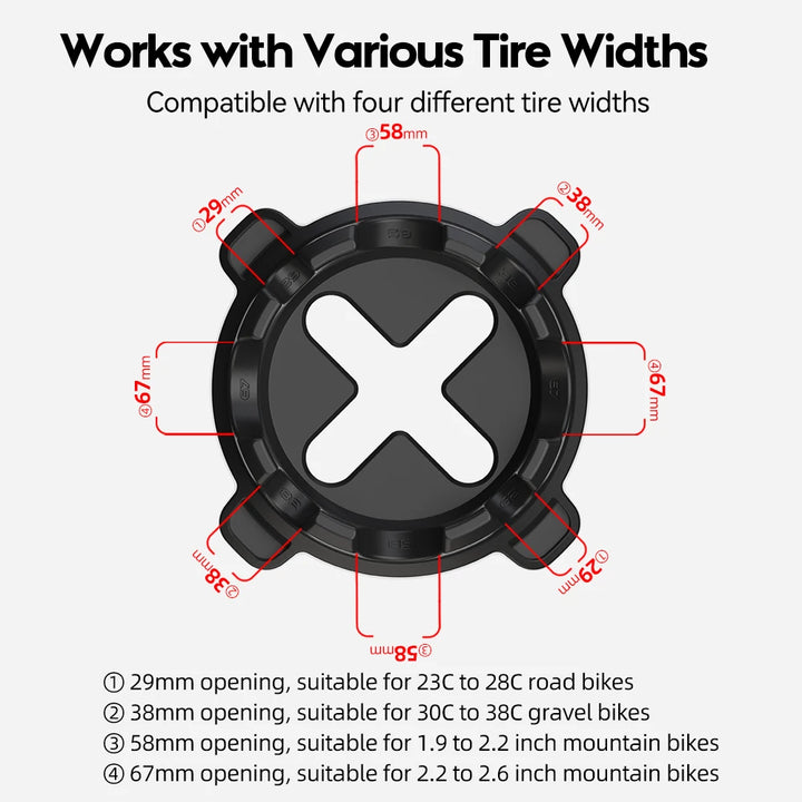 ThinkRider Vorderrad-Ständer für Rollentrainer – Front Wheel Block für 26", 27,5", 29" & 700C