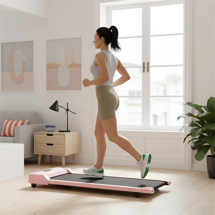 Pink Electric Treadmill – Elektrisches Walking- & Laufband für Zuhause