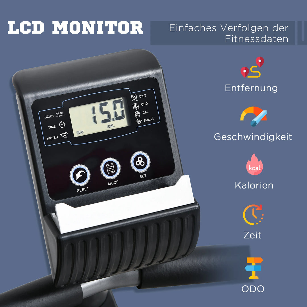 Liegeergometer Heimtrainer – gelenkschonendes Cardio-Training, bis 110 kg