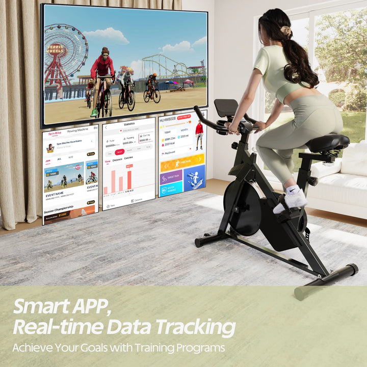 Ergometer Heimtrainer – Magnetwiderstand (32 Stufen), LCD & Bluetooth, bis 100 kg
