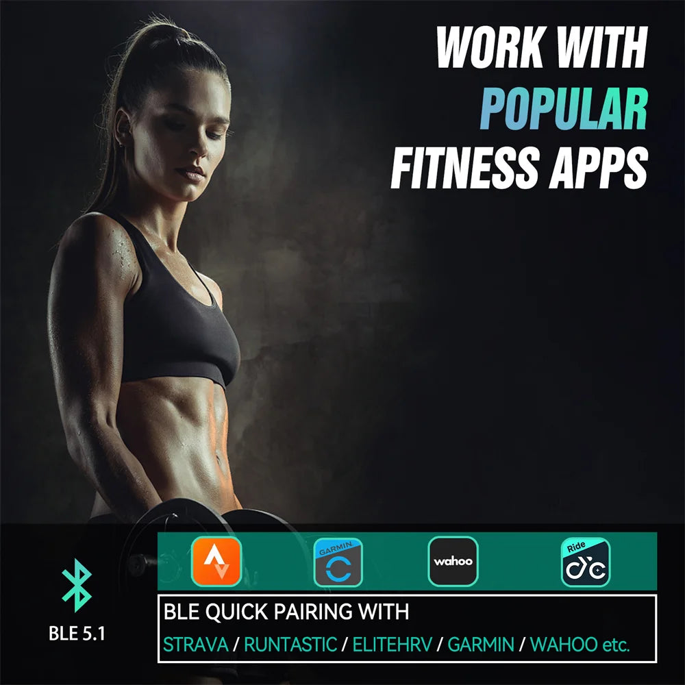 CYCPLUS H1 Herzfrequenz-Armband – Wireless ANT+ & Bluetooth für Rad & Fitness