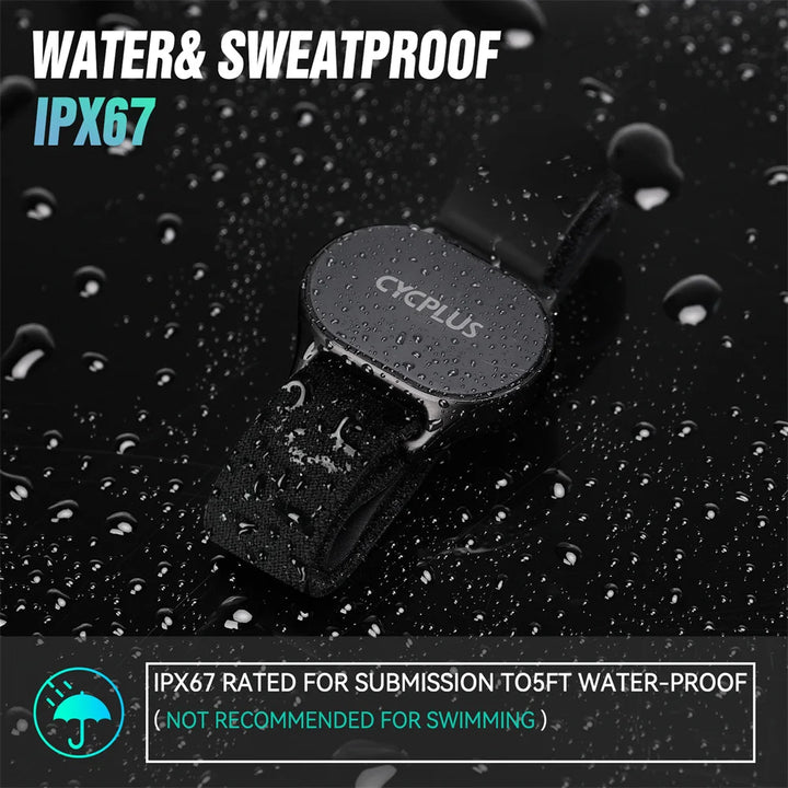 CYCPLUS H1 Herzfrequenz-Armband – Wireless ANT+ & Bluetooth für Rad & Fitness
