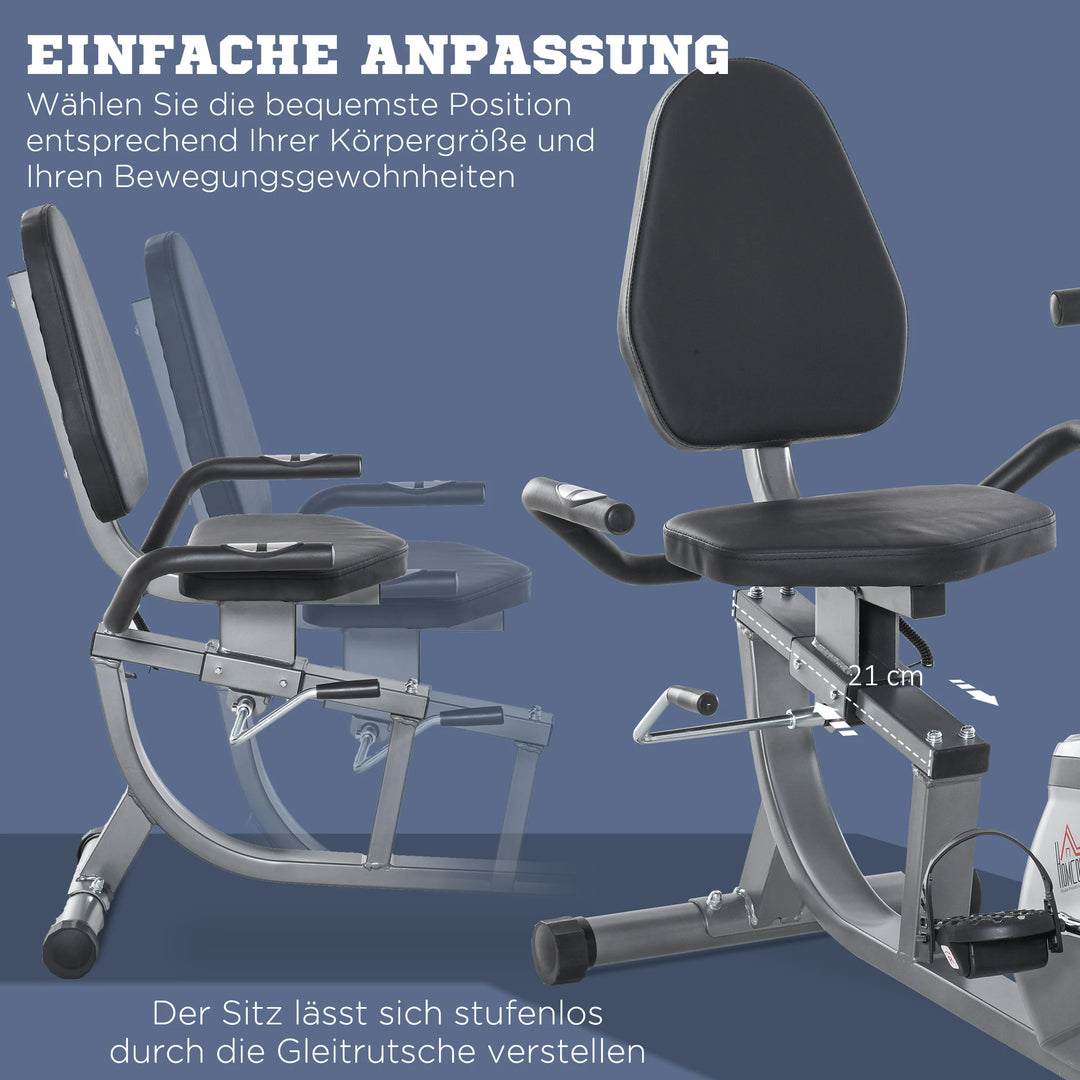 Liegeergometer Heimtrainer – gelenkschonendes Cardio-Training, bis 110 kg