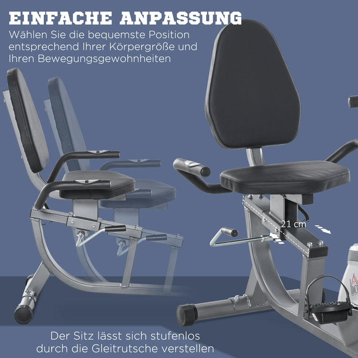 Liegeergometer Heimtrainer – gelenkschonendes Cardio-Training, bis 110 kg