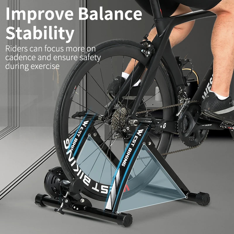 WEST BIKING Magnetischer Rollentrainer – Indoor Cycling Heimtrainer für Einsteiger