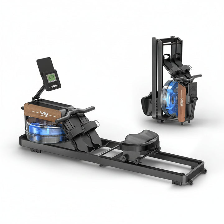 Water Rowing Machine – Klappbares Wasser-Rudergerät mit Bluetooth Display & Tablet-Halter