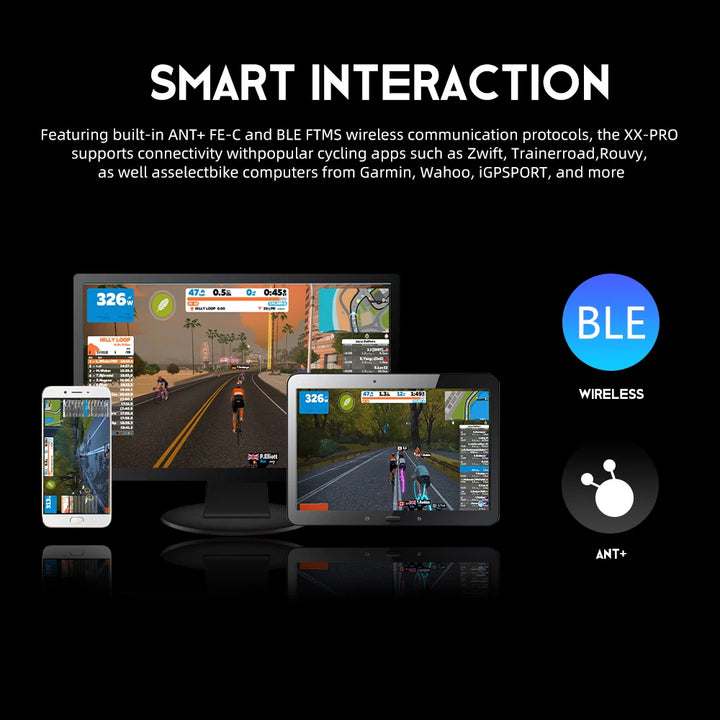 ThinkRider XXPRO Direct Drive Smart Bike Trainer – 2500 W Indoor Rollentrainer mit ANT+ & Bluetooth