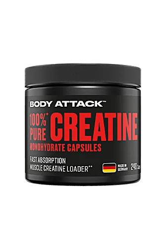 Body Attack | 100% pure Creatine 240 Kapseln