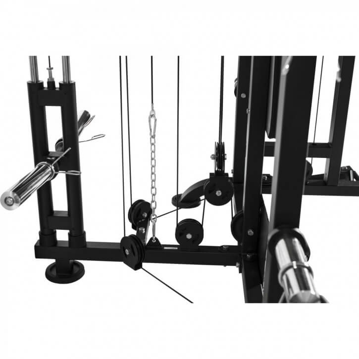 Gorilla Sports | Extended Multifunction Smith Machine in schwarz