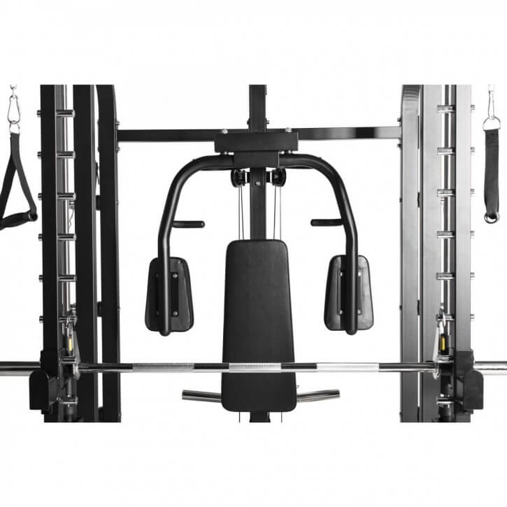 Gorilla Sports Extended Multifunction Smith Machine in schwarz The Fitness Outlet