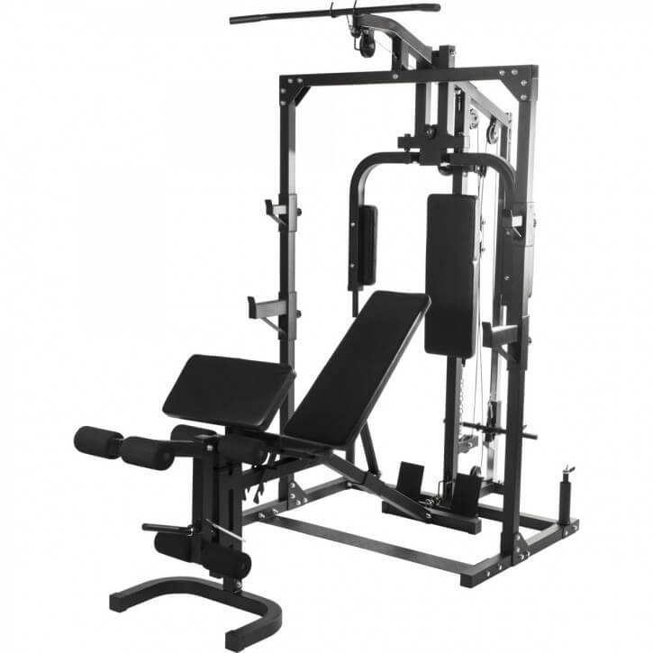 Gorilla Sports | Home Gym mit verstellbarer Hantelbank