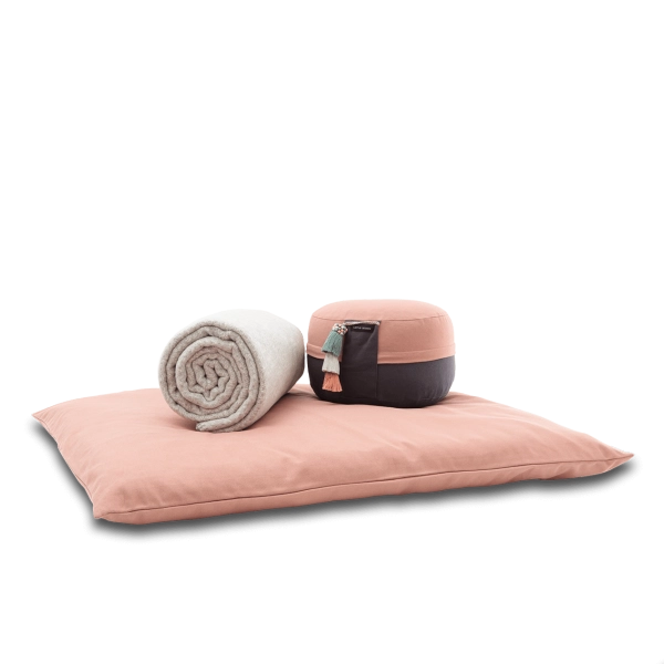 Lotus Works | Meditationsset Bio Yin-Yang Baumwolle, in rose