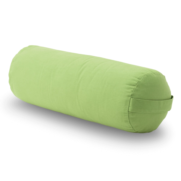 Lotus Works | Yoga-Bolster Relax 58xØ22cm, Baumwolle, in grün