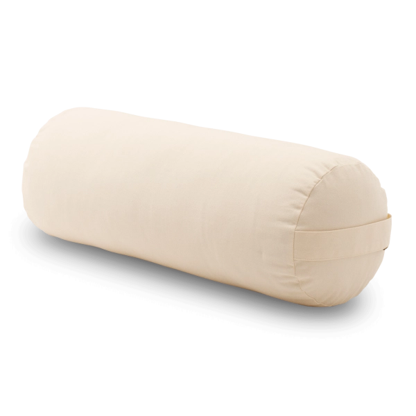 Lotus Works | Yoga-Bolster Relax 58xØ22cm, in beige, Baumwolle