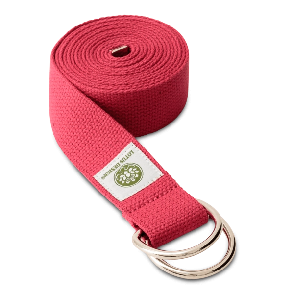 Lotus Works | Yogagurt Baumwolle, in rot