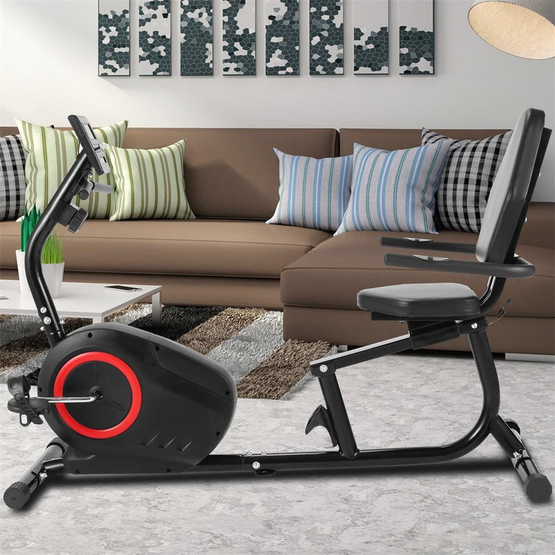 exercise-bike-fitness-equipment-reclining-bicycle-magnetic-resistance-recumbent-adjustable-seat-trainer-reclining-static-bicycle