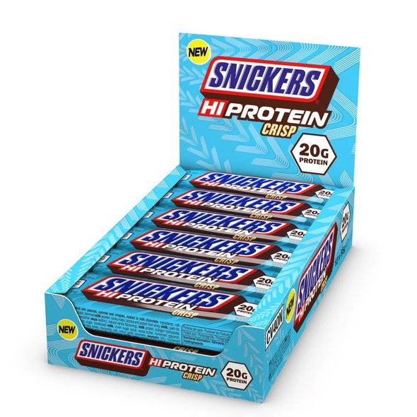 Snickers | HI Protein Crisp Bar (12x55g), Milk Chocolate