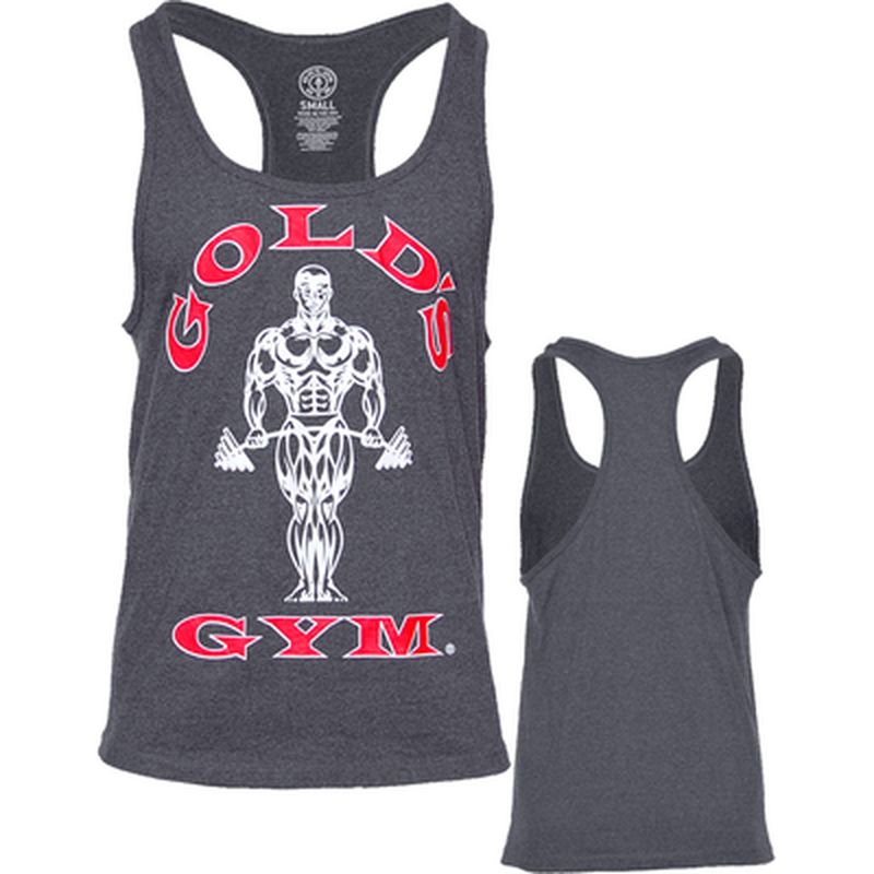 Gold´s Gym Classic Stringer Tank Top - Charcoal - Dunkelgrau XXL