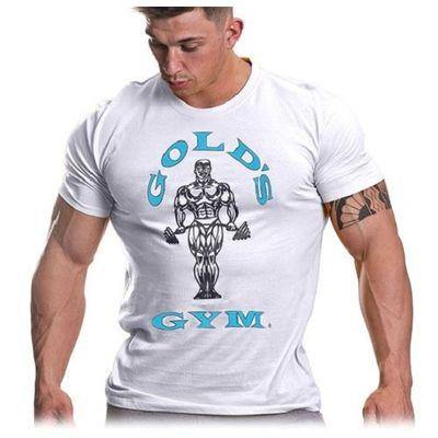 Golds Gym - Shirt Muscle Joe - White/Blue - The Fitness Outlet