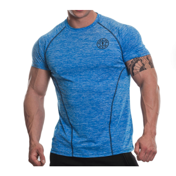 Golds Gym - Shirt Raglan - Blau