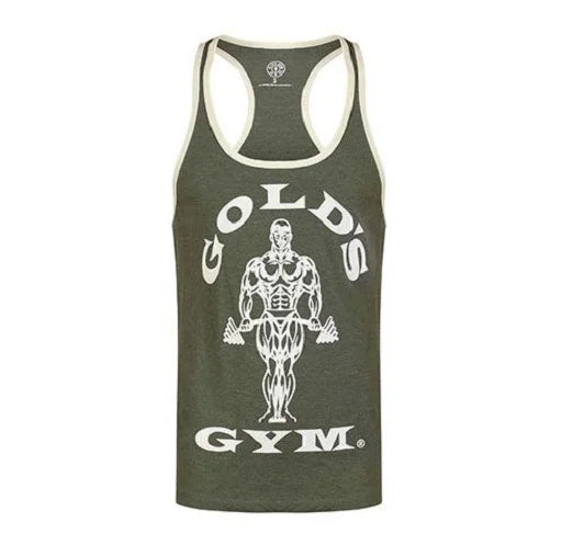 Gold´s Gym Joe Stringer Tank - Army/Cream