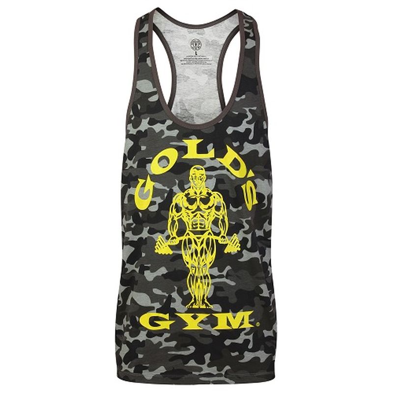 Gold´s Gym Muscle Joe Premium Tank Camo - black XXL