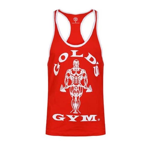 Gold´s Gym Joe Stringer Tank - Rot/Weiß