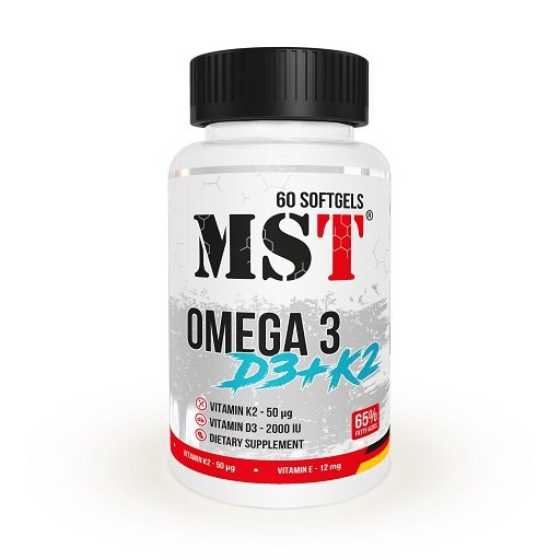 MST Omega 3 + D3 + K2 - 6 Kapseln