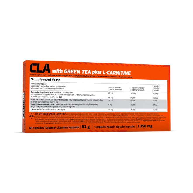 Olimp | CLA mit grünem Tee + L-Carnitine - 60 Kapseln