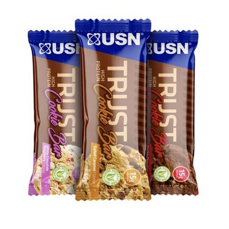 USN TRUST Cookie Bar 12x6g White Chocolate Raspberry